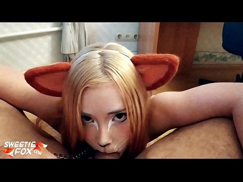 ❤️ कित्सुने तिच्या तोंडात डिक आणि कम गिळले ️❌ mr.123sex.ru वर ❌❤